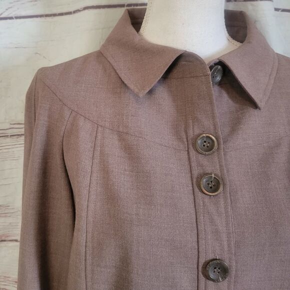 St. John Sport Button Front Ribbed Cuff Jacket Size Small - Picture 4 of 7